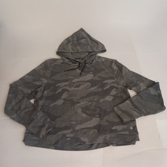 Spyder Gray Camo Hoodie Women’s XL VGUC Comfy Athleisure - Picture 5 of 13